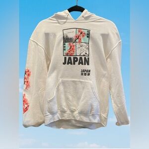Size small white Japanese hoodie. Gently worn non-smoking household.
